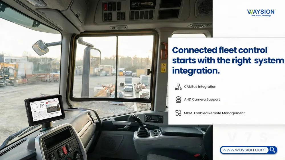 v7s Connected fleet controlstarts with the right systemintegration